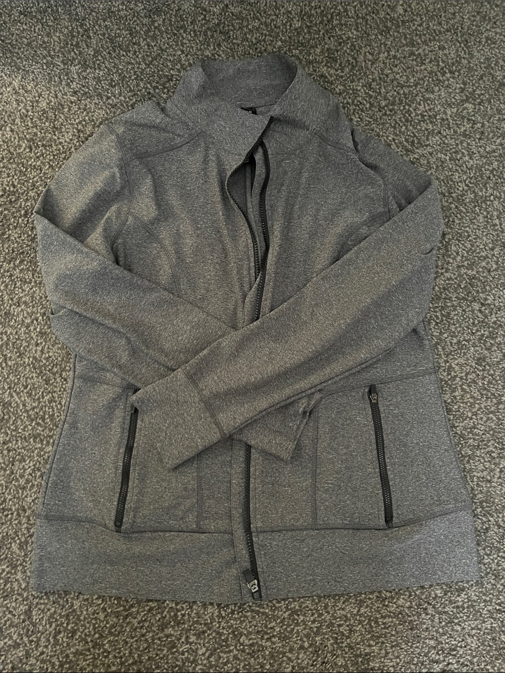 Reebok Women's Dark Gray Full-Zip Bomber Jacket. Brand new, no tags
